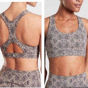 NEW NWOT ATHLETA | A-C Snake Print Sports Bra size small